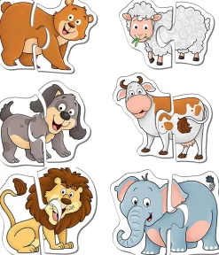 Frank Educational – Animals Two-Piece Set of 6