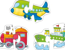 Frank Educational – Transport Two-Piece Puzzles Set of 6