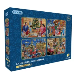 Gibsons – A Christmas to Remember 4 X 500 Piece Puzzle