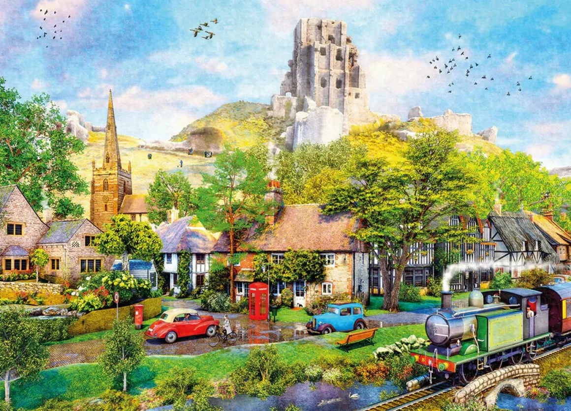 Gibsons – Below Corfe Castle 1000 Piece Puzzle