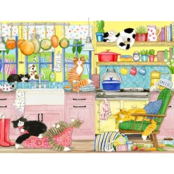 Gibsons – Catastrophe Cottage 4 X 500 Piece Puzzle