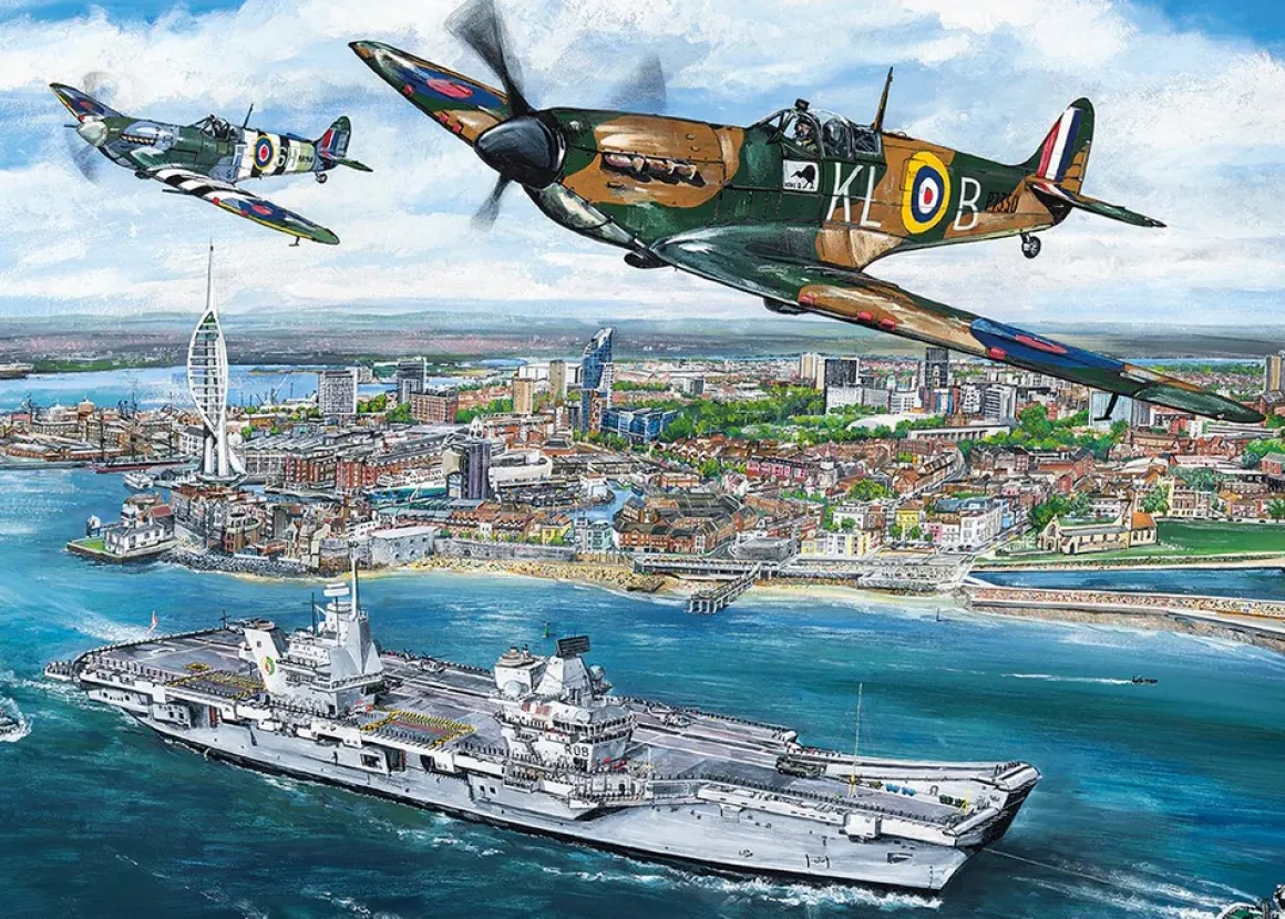 Gibsons – Portsmouth Flypast 1000 Piece Puzzle