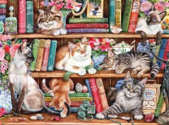 Gibsons – Puss Back in Books 1000 Piece Puzzle
