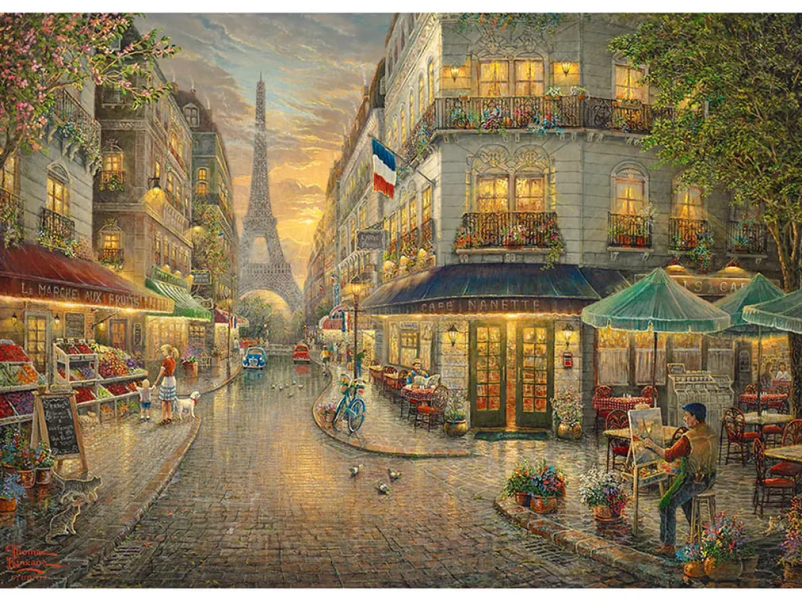 Gibsons – Thomas Kinkade – Paris Cafe 1000 Piece Puzzle