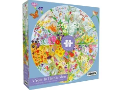 Gibsons – Year in the Garden Circular 500 Piece Puzzle