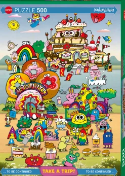 Heye – Take a Trip with Jon Burgerman 500 Piece Puzzle
