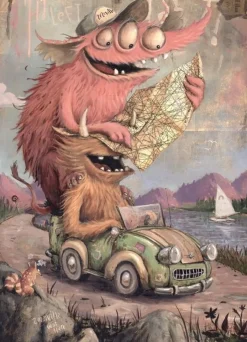 Heye – Zozoville – Road Trippin 2000 Piece Puzzle