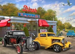 Holdson – Back in the Fast Lane – Diner Car Show – 1000 Piece Puzzle