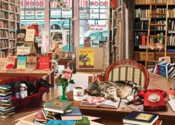 Holdson – Cat Napping – Bookshop Cat 1000 Piece Puzzle
