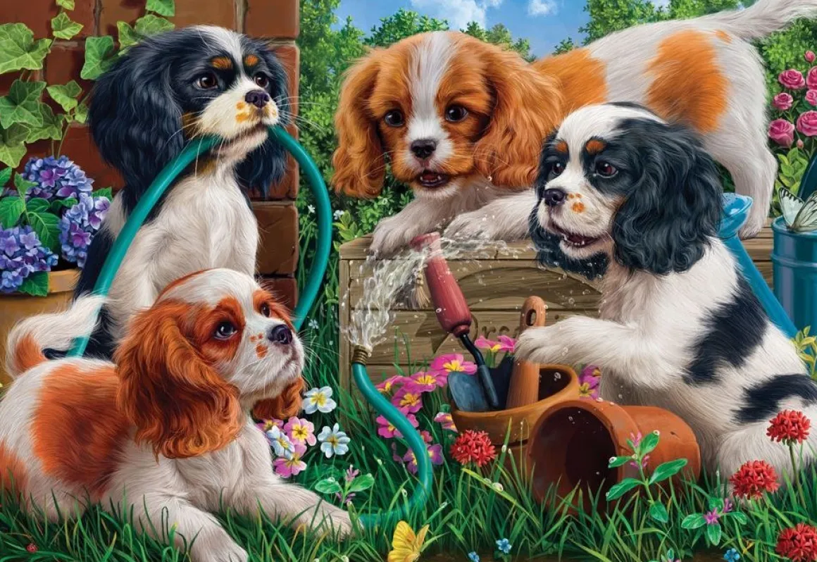 Holdson – Gallery 10 – Puppies at Play 300 XL Piece Puzzle