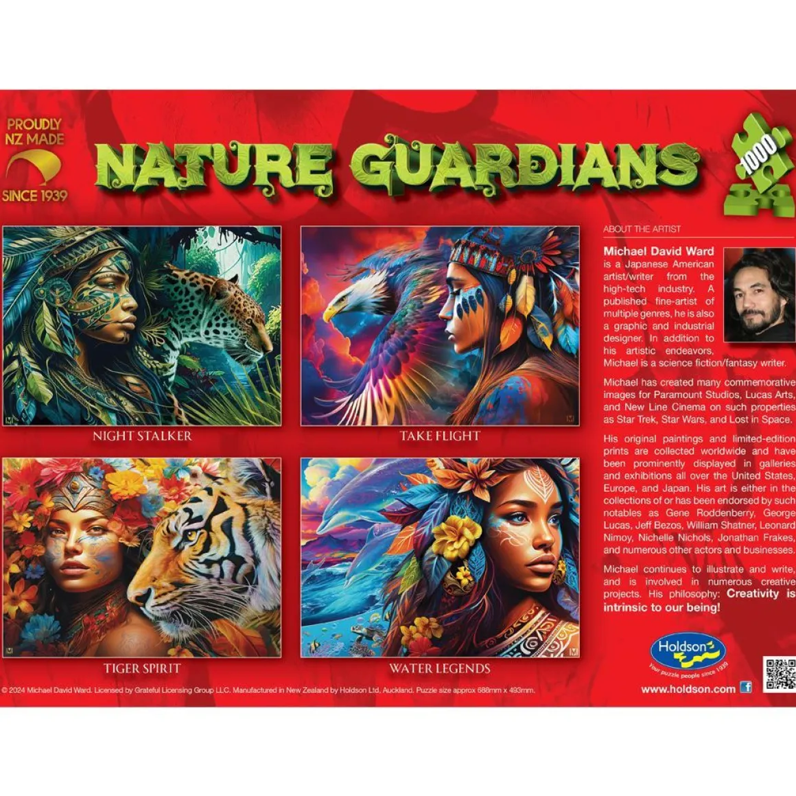 Holdson – Nature Guardians – Tiger Spirit 1000 Piece Puzzle