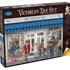 Holdson – Victorian Day Out, Bikes, Bicyclettes, Bikes 1000 Piece Puzzle