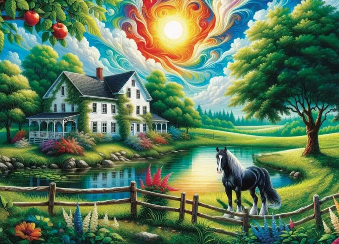 Jacarou – Majestic Black Beauty 1000 Piece Puzzle