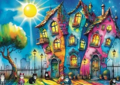 Jacarou – Meowtiful Night 1000 Piece Puzzle