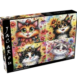 Jacarou Cat-Titude Squad 1000 Piece Puzzle