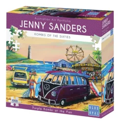 Jenny Sanders – Purple Kombi at the Fair 1000 Piece Jigsaw Puzzle – Blue Opal