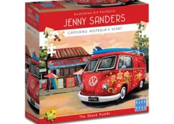 Jenny Sanders – The Shack Kombi 1000 Piece Jigsaw Puzzle – Blue Opal