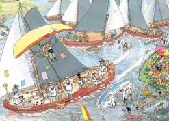Jumbo – Jan Van Haasteren – Dutch Traditions (Cheese Market & Sailboat Race) 2 x 1000 Piece Puzzles