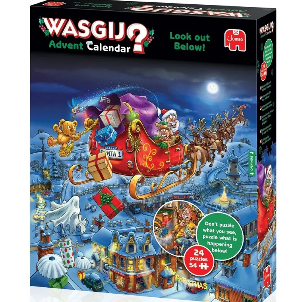 Jumbo – Wasgij Christmas Advent Calendar 24 x 54 Piece Puzzles