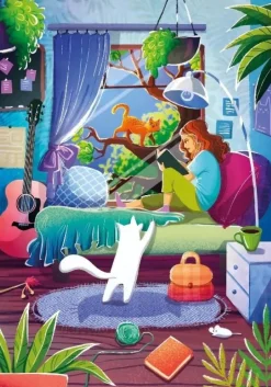 Magnolia – Girl and Cats 1000 Piece Puzzle