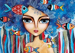 Magnolia – Lady with Fish 1000 Piece Puzzle