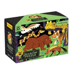 Mudpuppy – Glow in the Dark – Land Predators 100 Piece Puzzle