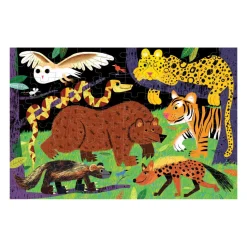 Mudpuppy – Glow in the Dark – Land Predators 100 Piece Puzzle