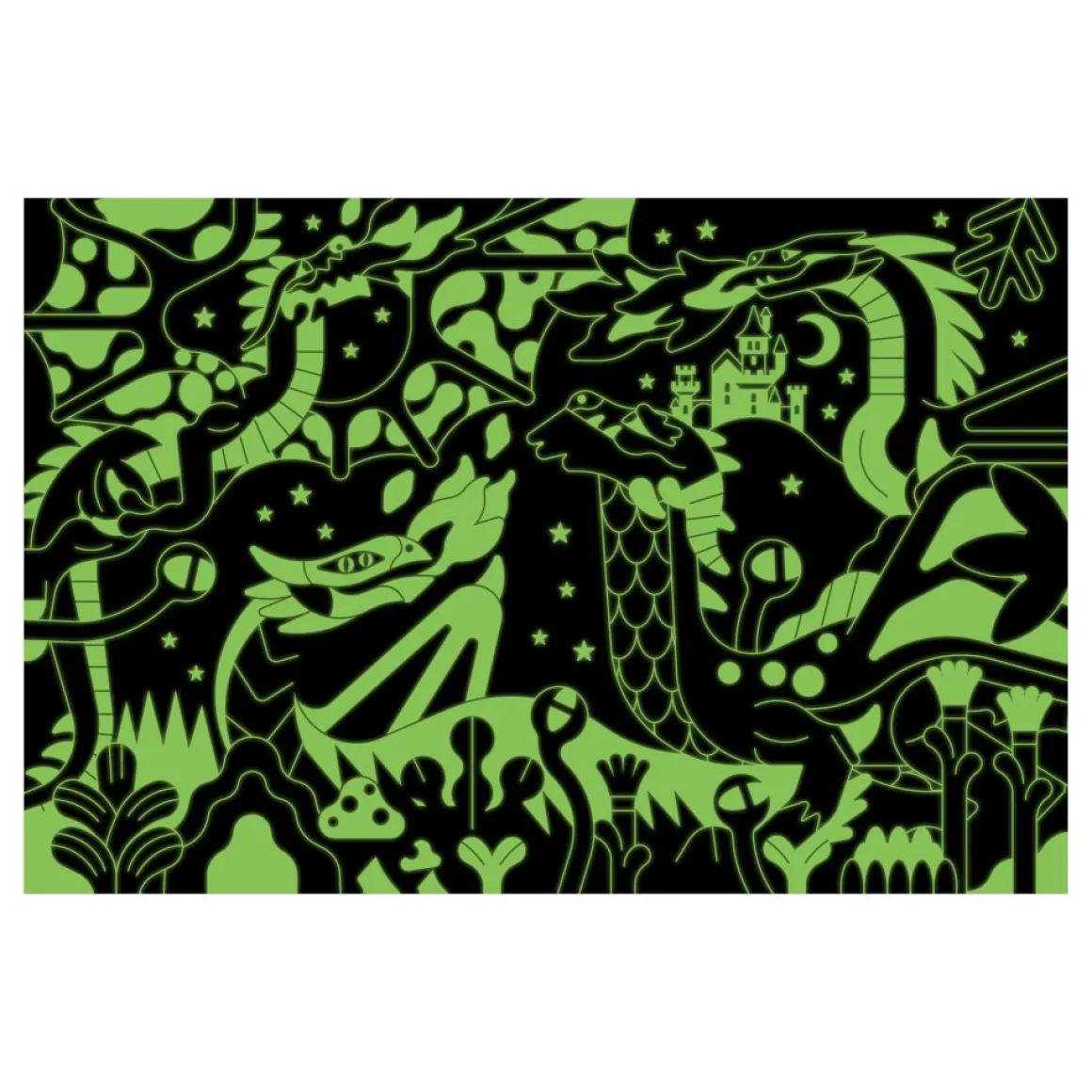 Mudpuppy – Glow in the Dark – Dragons 100 Piece Puzzle