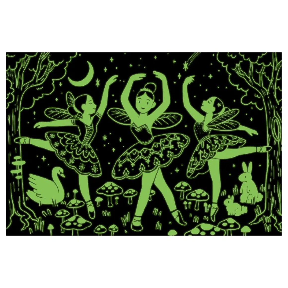 Mudpuppy – Glow in the Dark – Moonlight Ballet 100 Piece Puzzle
