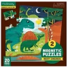 Mudpuppy – Magnetic Puzzles – Mighty Dinosaurs 2 x 20 Piece