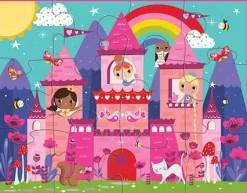 Mudpuppy – Pouch Puzzle – Princess Castle 12 Pieces