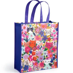 Mudpuppy – Reusable Shopping Bag, Blooming Cats