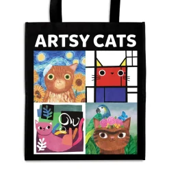 Mudpuppy – Reusable Shopping Bag, Artsy Cats
