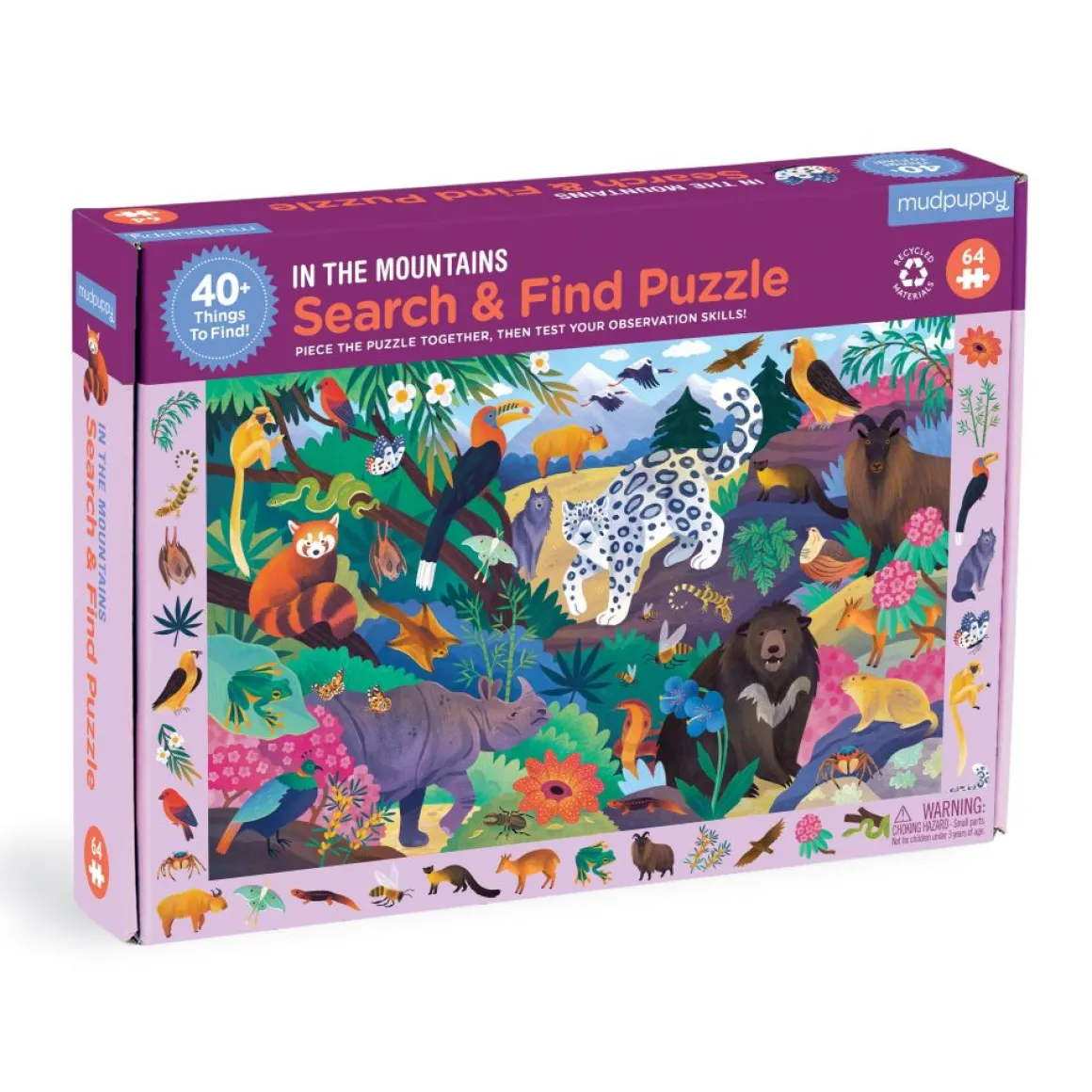 Mudpuppy – Search and Find – In the Mountains 64 Piece Puzzle