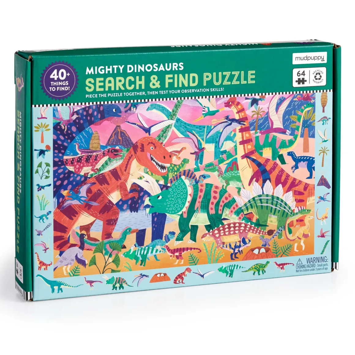 Mudpuppy – Search and Find – Mighty Dinosaur 64 Piece Puzzle