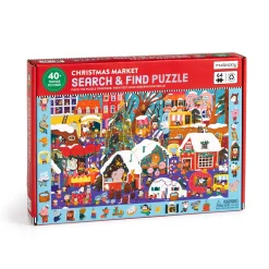Mudpuppy Search & Find – Christmas Market 64 Piece Puzzle