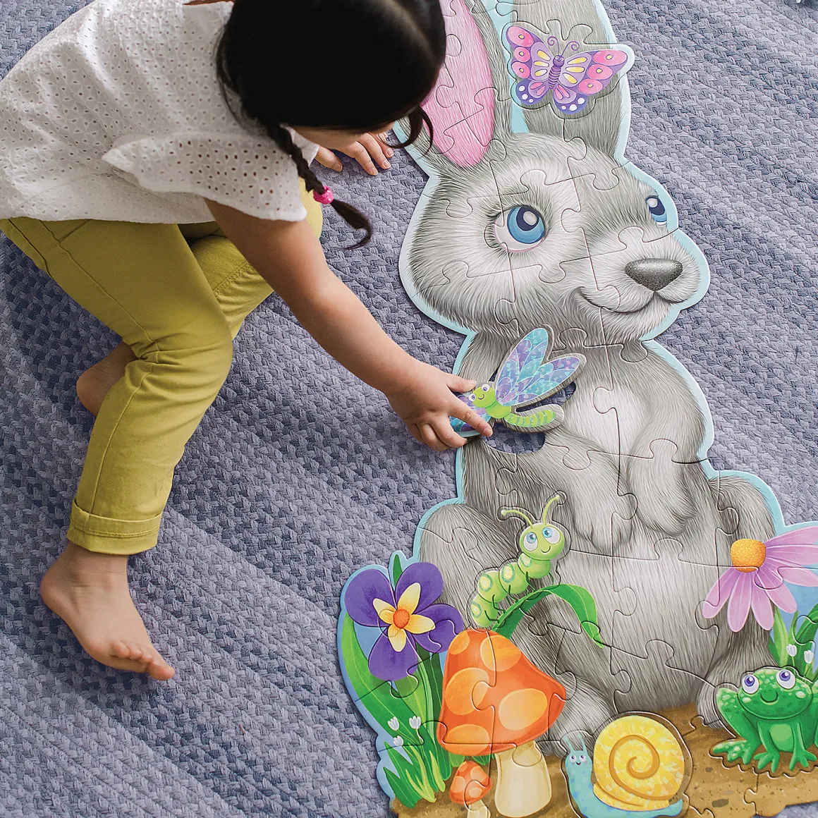 Peaceable Kingdom – Bunny 41 Piece Floor Puzzle