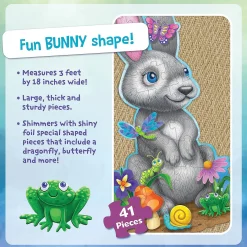 Peaceable Kingdom – Bunny 41 Piece Floor Puzzle