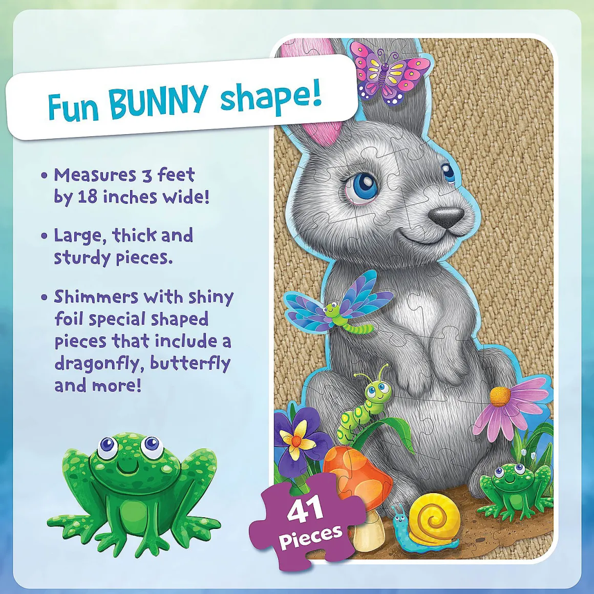 Peaceable Kingdom – Bunny 41 Piece Floor Puzzle