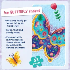 Peaceable Kingdom – Butterfly 53 Piece Floor Puzzle