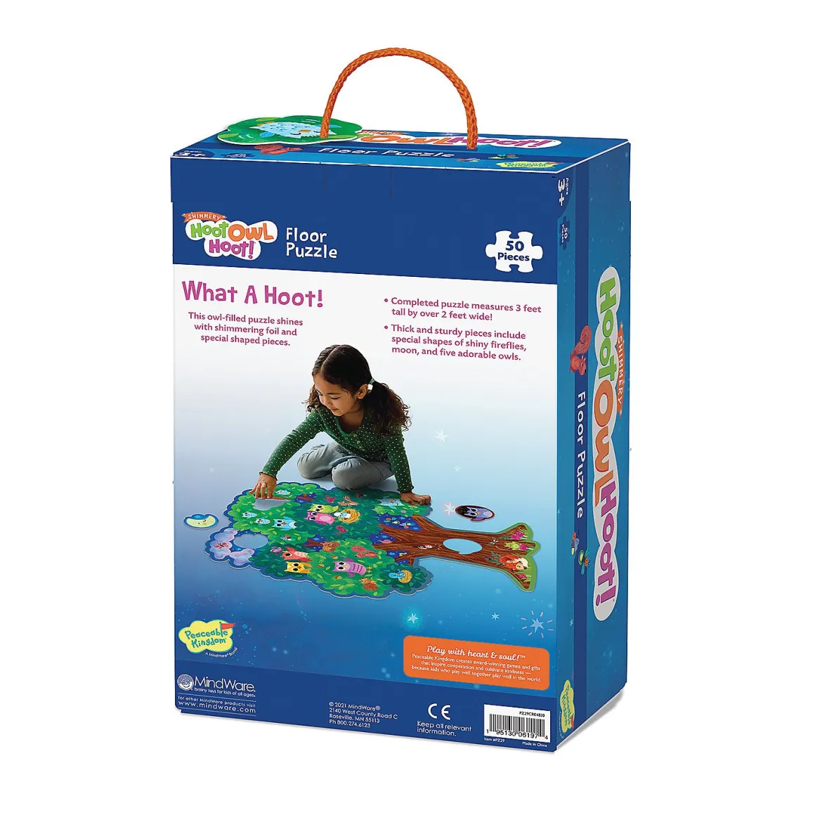 Peaceable Kingdom – Hoot Owl Hoot 50 Piece Floor Puzzle