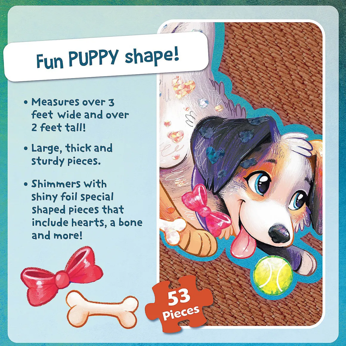 Peaceable Kingdom – Puppy 43 Piece Floor Puzzle