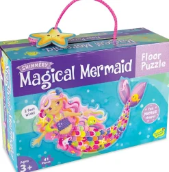 Peaceable Kingdom – Shimmery Magical Mermaid 41 Piece Floor Puzzle