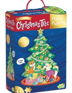 Peaceable Kingdom – Shimmery Christmas Tree 49 Piece Floor Puzzle
