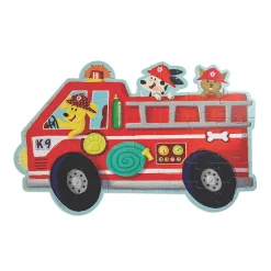 Peaceable Kingdom – Shiny Fire Truck Pups 39 Piece Floor Puzzle