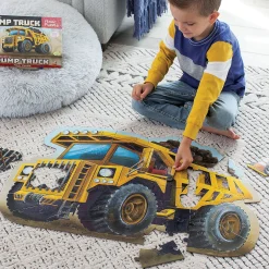 Peaceable Kingdom – Shiny Dump Truck 49 Piece Floor Puzzle