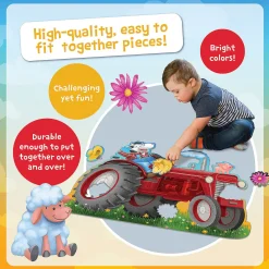 Peaceable Kingdom – Tractor 47 Piece Floor Puzzle