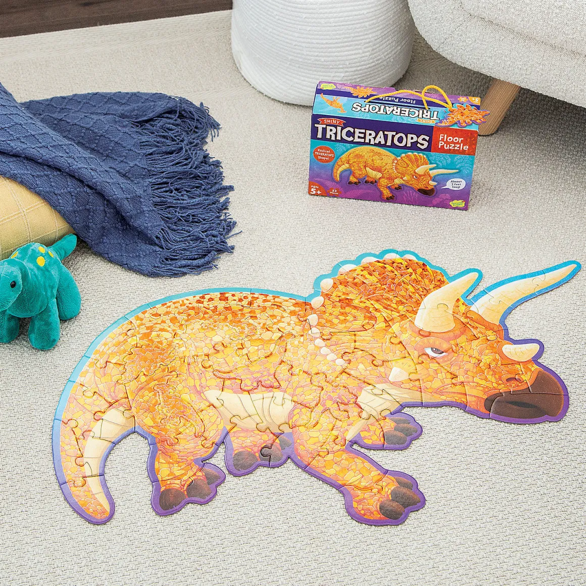 Peaceable Kingdom – Triceratops 52 Piece Floor Puzzle