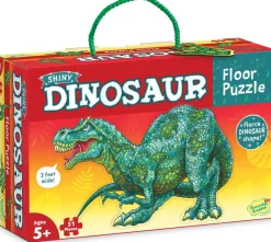 Peaceable Kingdom -Shiny Dinosaur 51 Piece Floor Puzzle