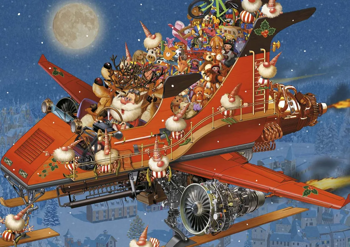 Piatnik – Christmas Jet 1000 Piece Puzzle